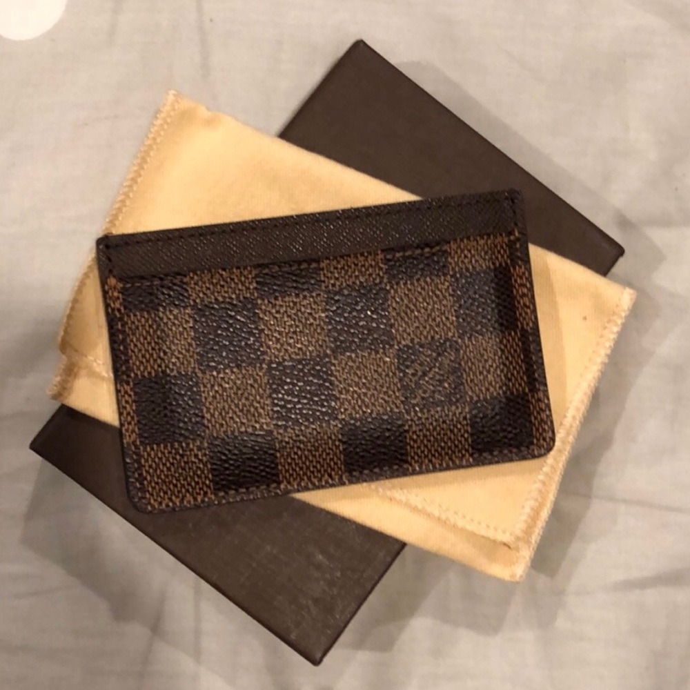 Louis Vuitton Brown Checkered Key & Card Holder